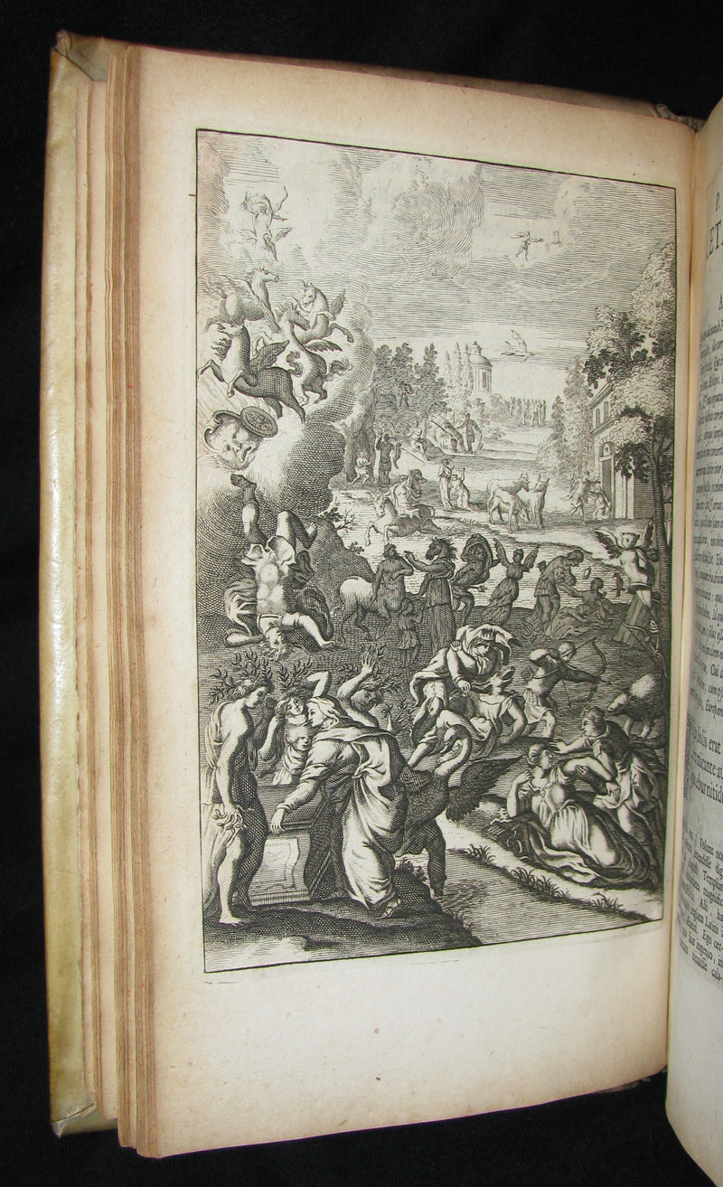 1702 Scarce Latin vellum Book - OVID Metamorphoseon - Illustrated with 16 copperplates