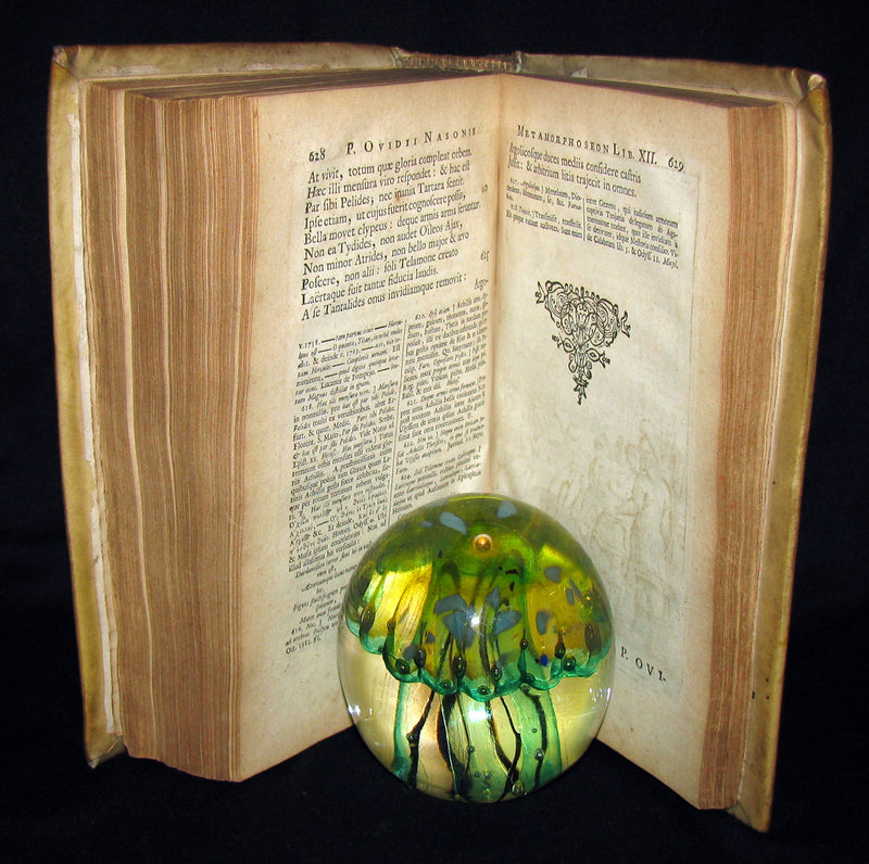 1702 Scarce Latin vellum Book - OVID Metamorphoseon - Illustrated with 16 copperplates