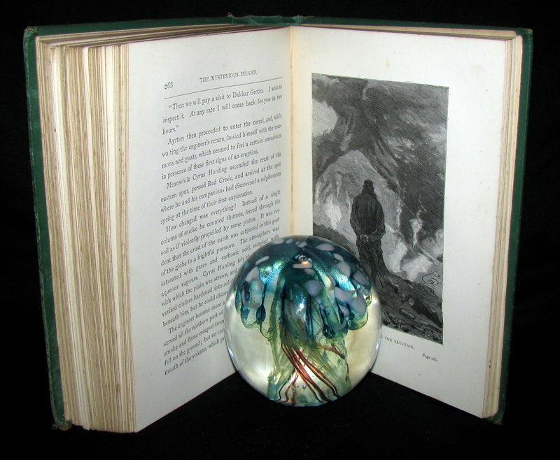 1876 Rare Second Edition - The Secret of the Island by Jules Verne. Illustrated.