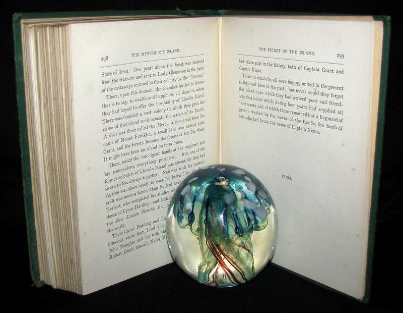 1876 Rare Second Edition - The Secret of the Island by Jules Verne. Illustrated.
