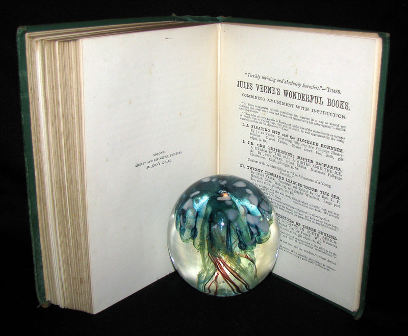 1876 Rare Second Edition - The Secret of the Island by Jules Verne. Illustrated.