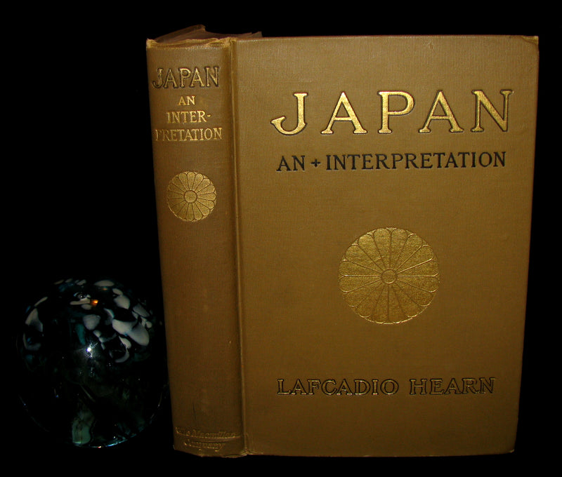 1904 Rare First Edition  - JAPAN: An Attempt at Interpretation by Lafcadio Hearn