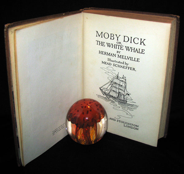 1930 Rare Book - Moby Dick or The White Whale by Herman Melville, illustrated by Mead Schaeffer