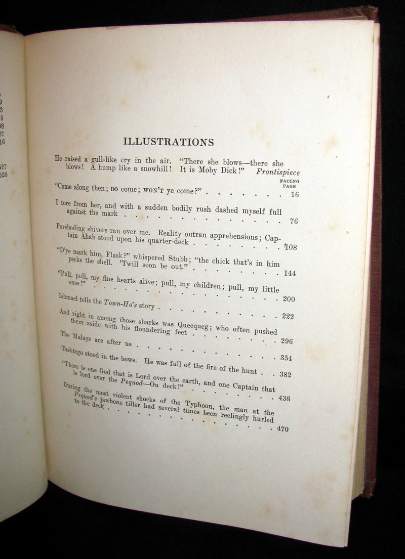 1930 Rare Book - Moby Dick or The White Whale by Herman Melville, illustrated by Mead Schaeffer