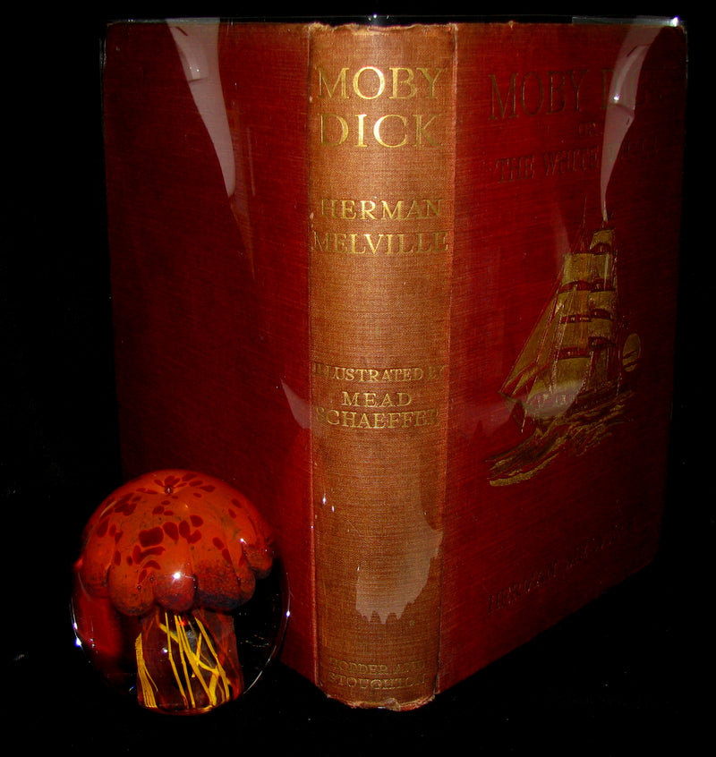 1930 Rare Book - Moby Dick or The White Whale by Herman Melville, illustrated by Mead Schaeffer