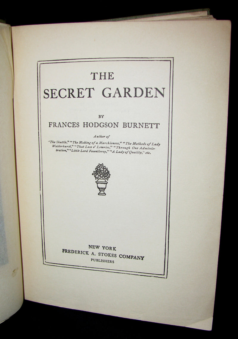 1911 Rare Book Early Edition - The Secret Garden by Frances Hodgson Burnett
