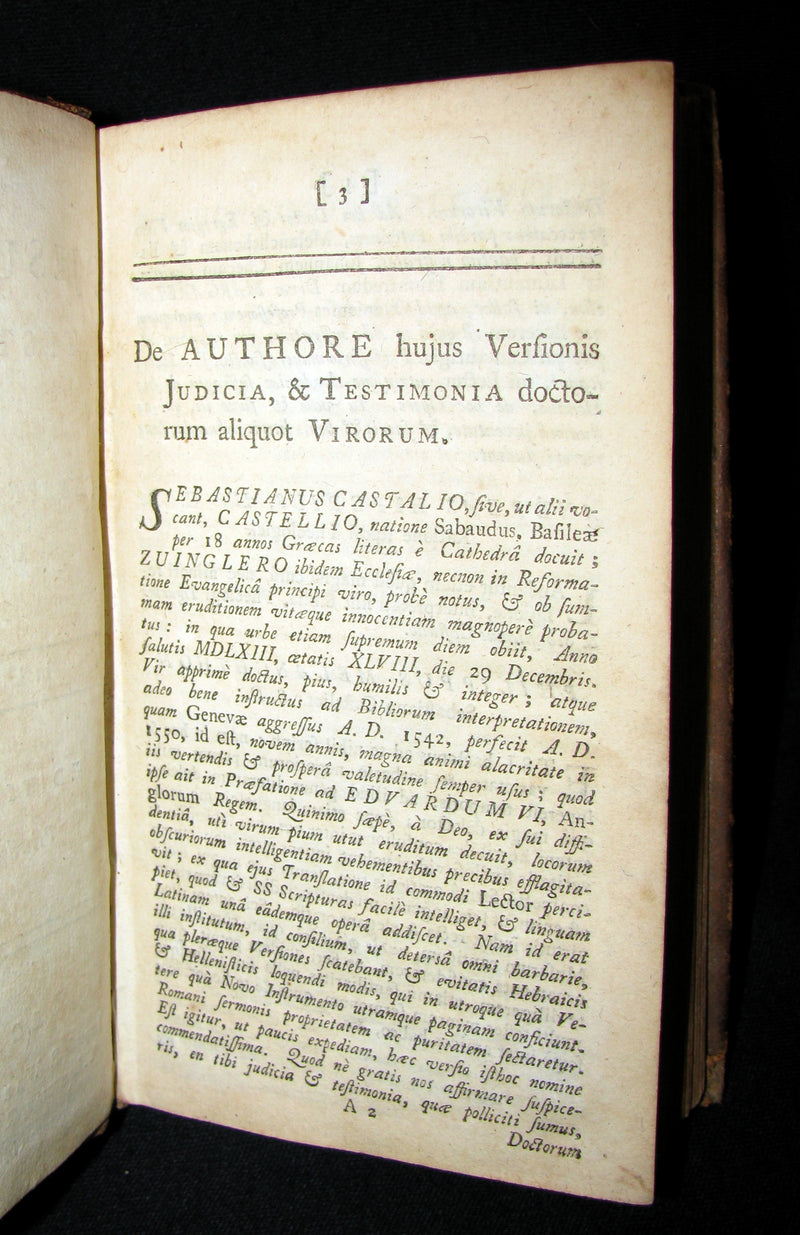 1740 Rare Latin Book - Novum Jesu Christi Testamentum - New Testament