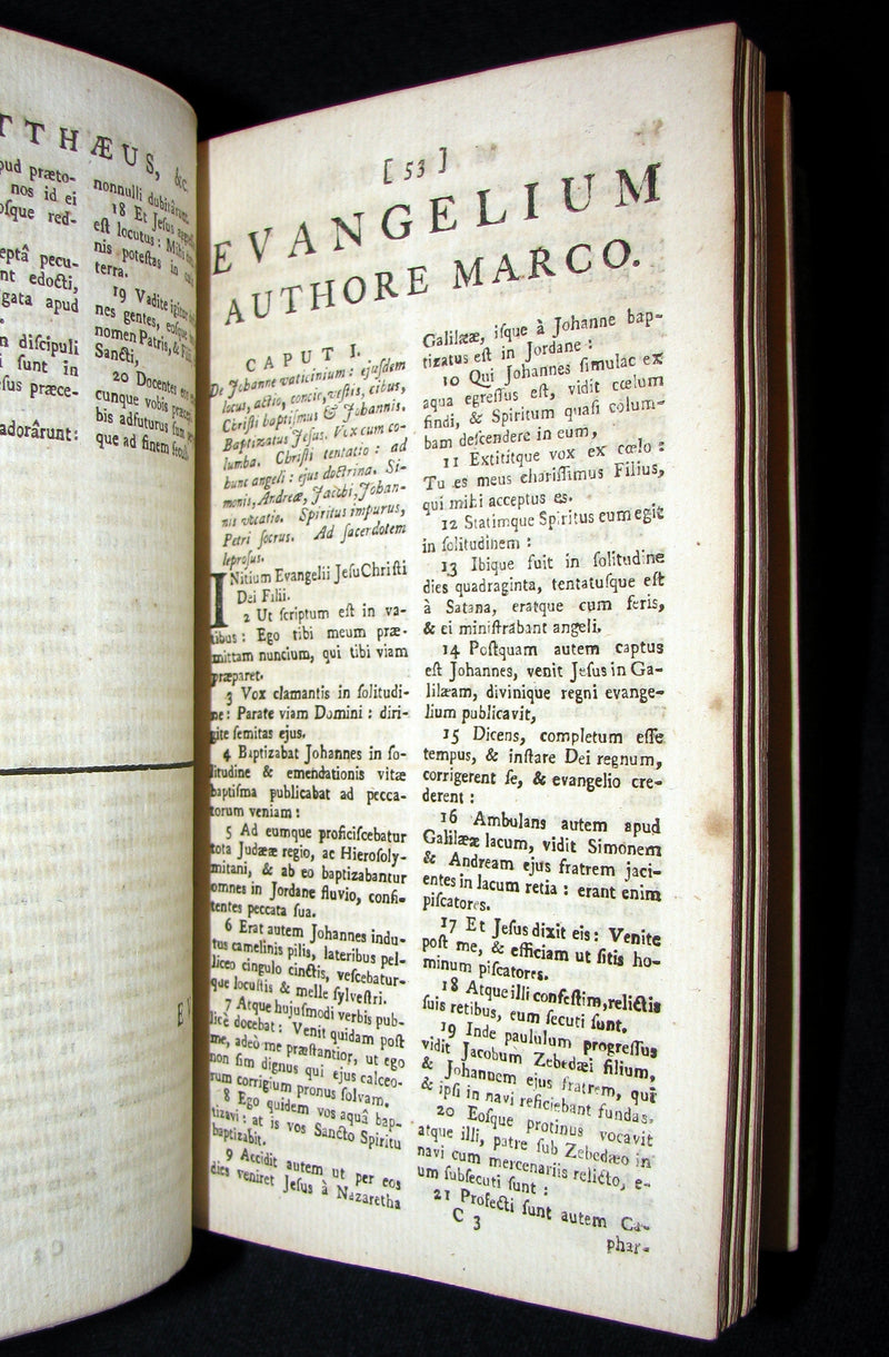 1740 Rare Latin Book - Novum Jesu Christi Testamentum - New Testament