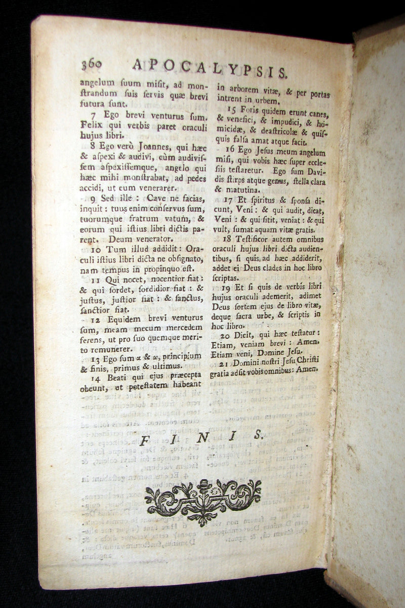 1740 Rare Latin Book - Novum Jesu Christi Testamentum - New Testament