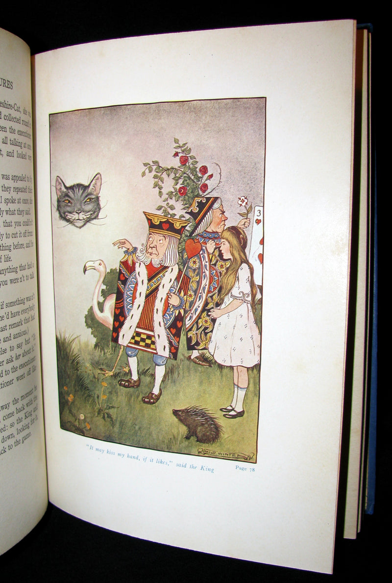 1916 Rare Windermere Edition - Alice's Adventures in Wonderland & Through the Looking-Glass
