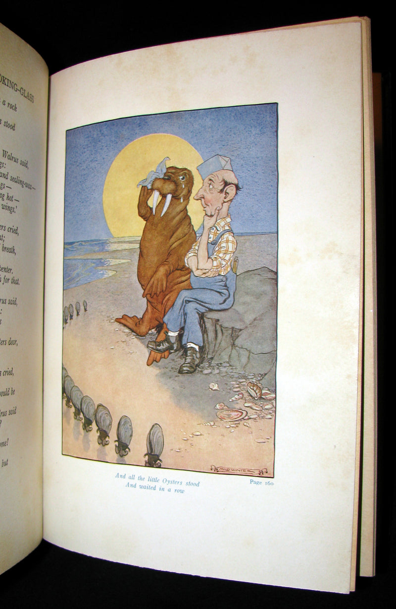 1916 Rare Windermere Edition - Alice's Adventures in Wonderland & Through the Looking-Glass