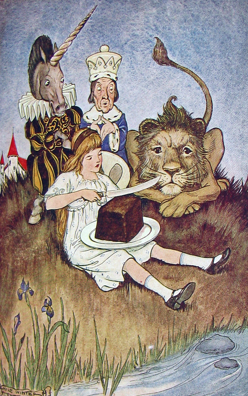 1916 Rare Windermere Edition - Alice's Adventures in Wonderland & Through the Looking-Glass