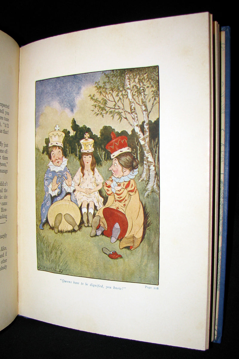 1916 Rare Windermere Edition - Alice's Adventures in Wonderland & Through the Looking-Glass