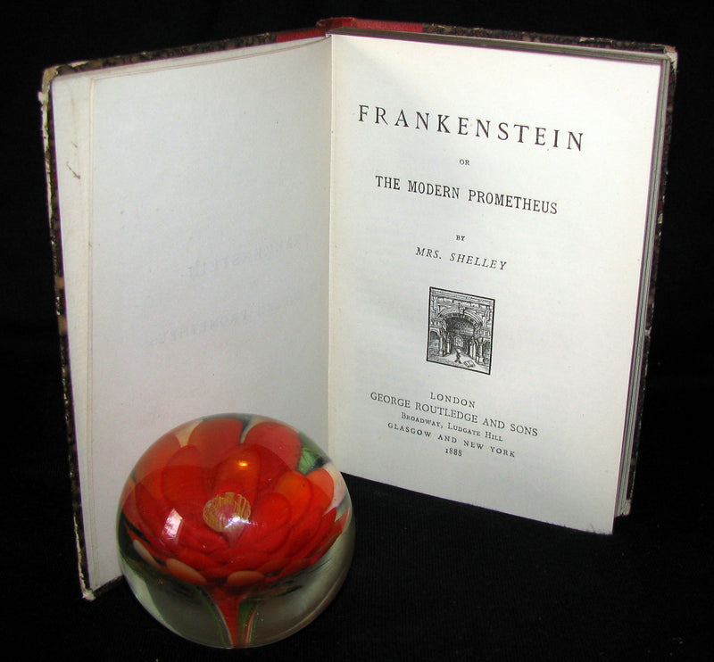 1888 Very Rare Book - FRANKENSTEIN  or, The Modern Prometheus by Mary Shelley