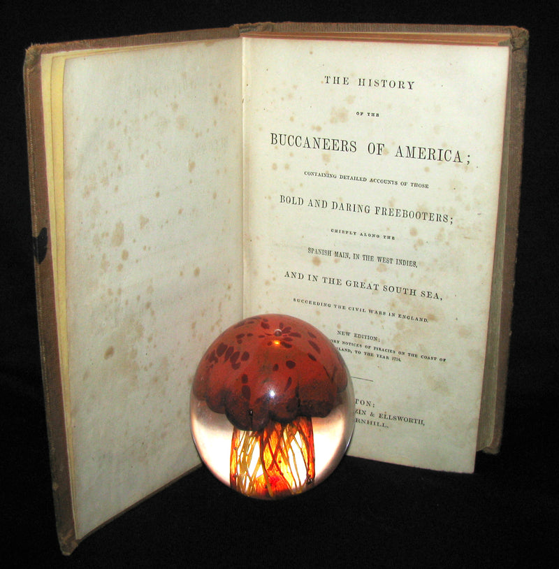 1851 Rare Book - Exquemelin -The History Of The Buccaneers Of America