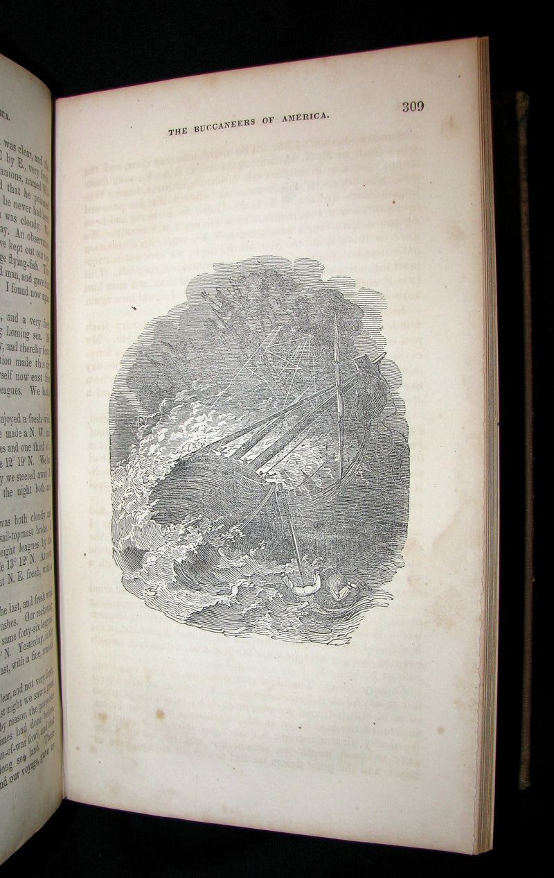 1851 Rare Book - Exquemelin -The History Of The Buccaneers Of America