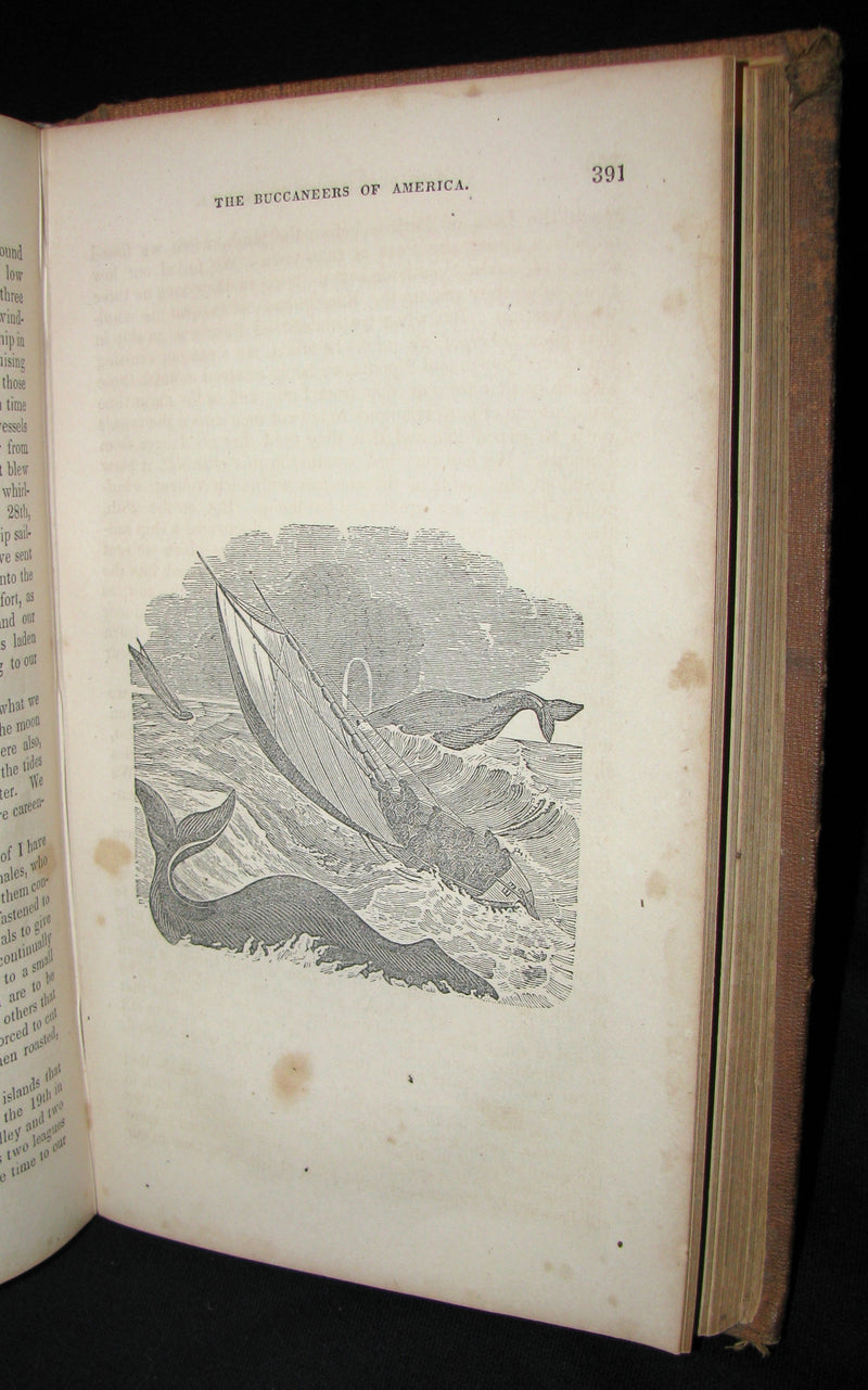 1851 Rare Book - Exquemelin -The History Of The Buccaneers Of America