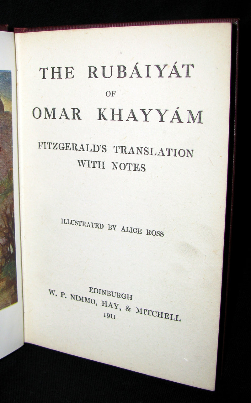 1911 Scarce Edition - Rubaiyat of Omar Khayyam Illustrated By Alice Ross