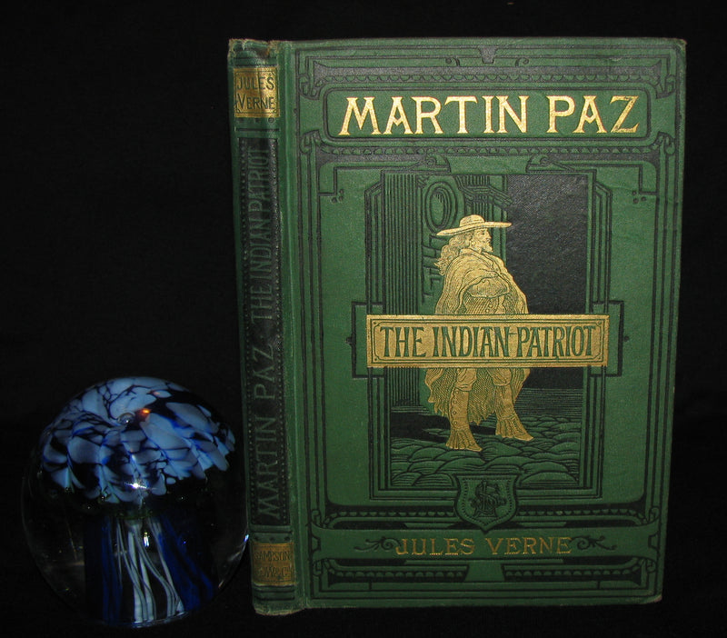 1876 Scarce First UK Edition - Martin Paz The Indian Patriot by Jules Verne. Illustrated.