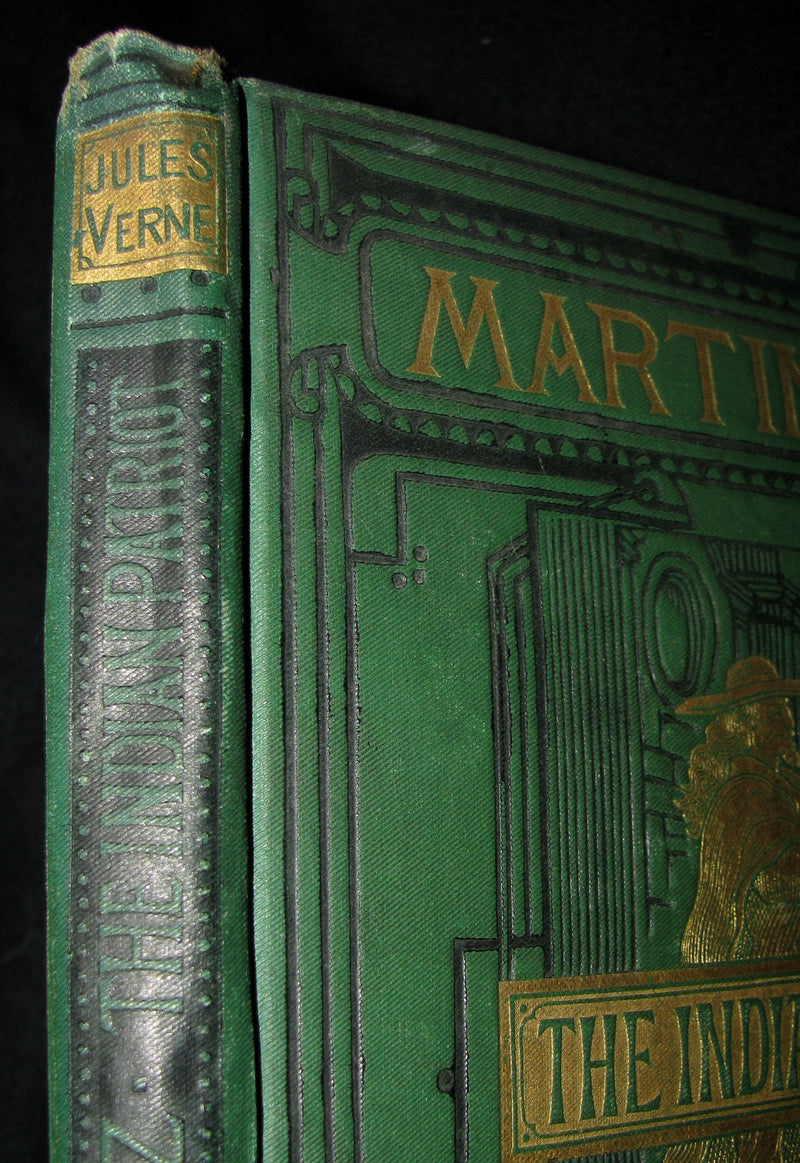 1876 Scarce First UK Edition - Martin Paz The Indian Patriot by Jules Verne. Illustrated.