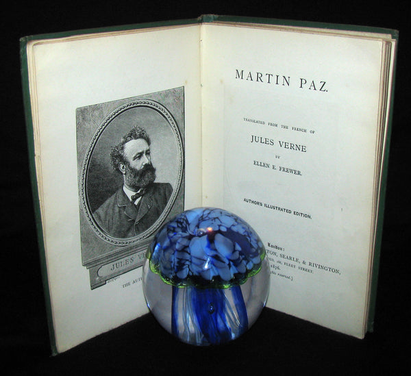 1876 Scarce First UK Edition - Martin Paz The Indian Patriot by Jules Verne. Illustrated.