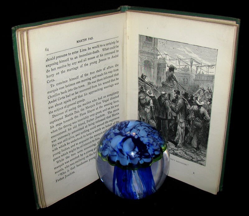 1876 Scarce First UK Edition - Martin Paz The Indian Patriot by Jules Verne. Illustrated.