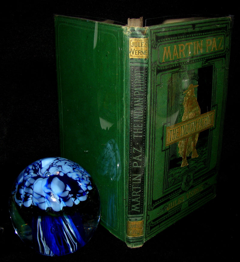 1876 Scarce First UK Edition - Martin Paz The Indian Patriot by Jules Verne. Illustrated.
