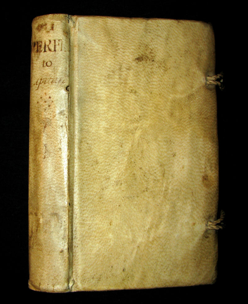 1641 Rare vellum French Book - Art of War - Le Parfait capitaine.