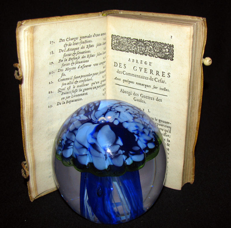 1641 Rare vellum French Book - Art of War - Le Parfait capitaine.