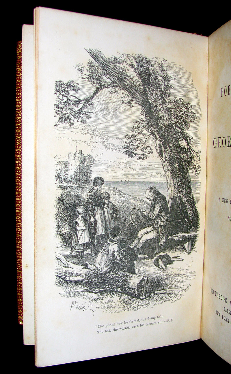 1863 Rare Book - The Poetical Works of George Crabbe.