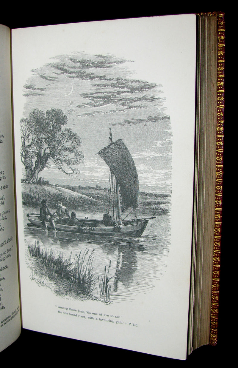 1863 Rare Book - The Poetical Works of George Crabbe.