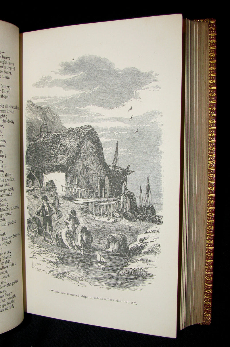 1863 Rare Book - The Poetical Works of George Crabbe.