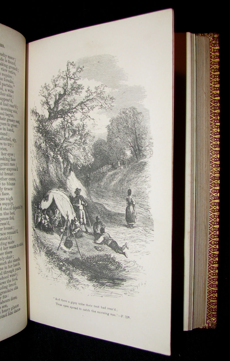 1863 Rare Book - The Poetical Works of George Crabbe.