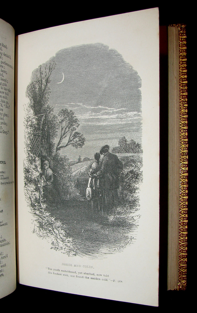 1863 Rare Book - The Poetical Works of George Crabbe.