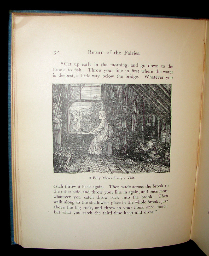 1890 Rare 1stED Signed Book ~ Return of the Fairies by Charles J. Bellamy