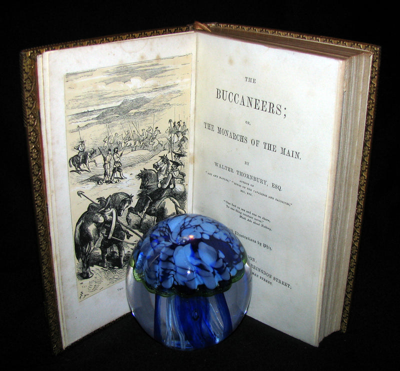 1851 Rare Book - The Buccaneers or The Monarchs of the Main in a exquisite (Riviere) Bayntun binding