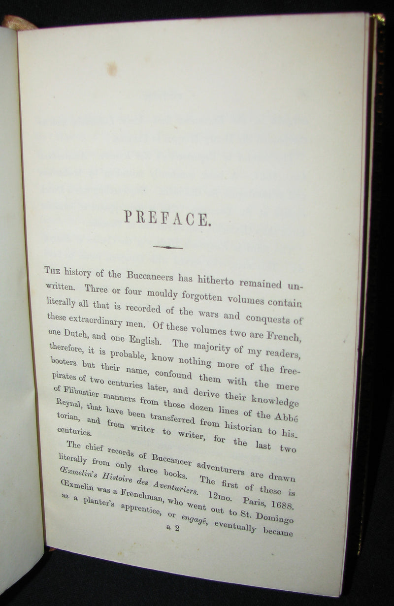 1851 Rare Book - The Buccaneers or The Monarchs of the Main in a exquisite (Riviere) Bayntun binding