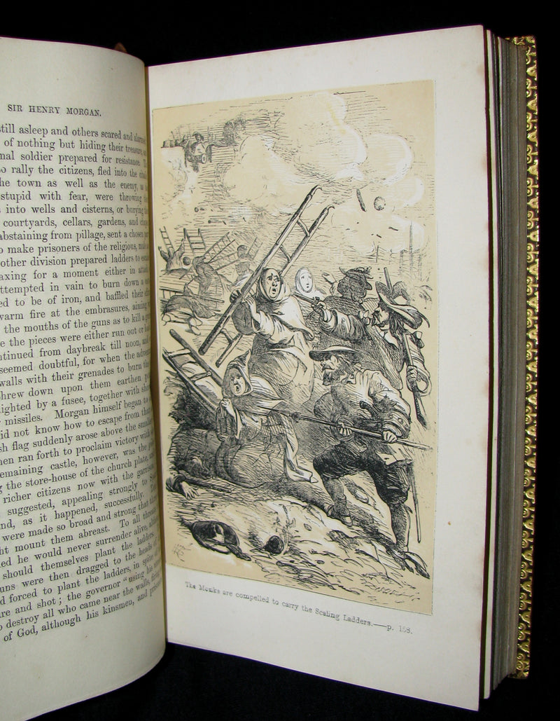 1851 Rare Book - The Buccaneers or The Monarchs of the Main in a exquisite (Riviere) Bayntun binding