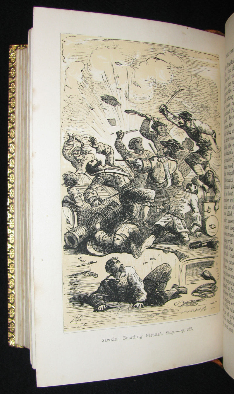 1851 Rare Book - The Buccaneers or The Monarchs of the Main in a exquisite (Riviere) Bayntun binding