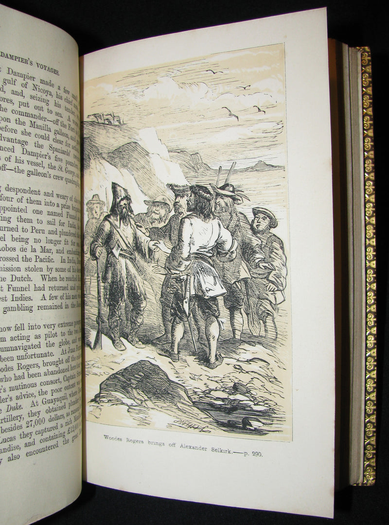 1851 Rare Book - The Buccaneers or The Monarchs of the Main in a exquisite (Riviere) Bayntun binding