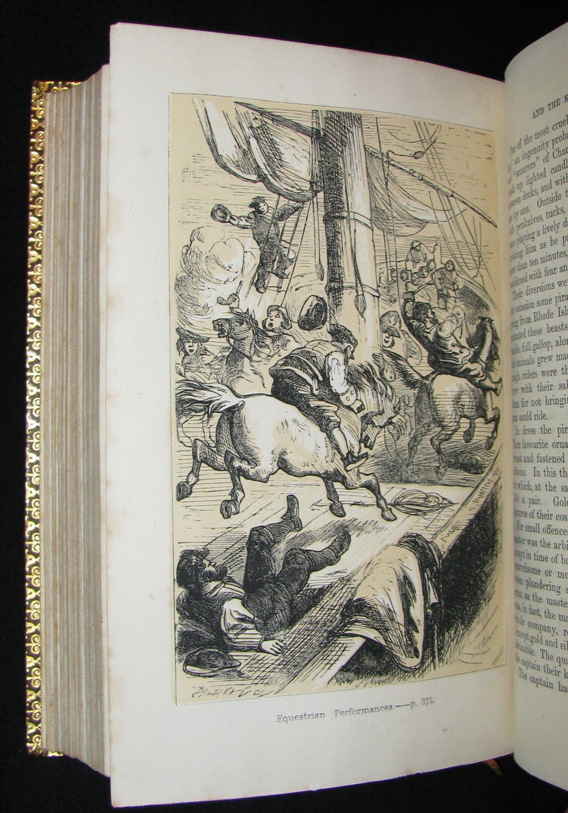 1851 Rare Book - The Buccaneers or The Monarchs of the Main in a exquisite (Riviere) Bayntun binding