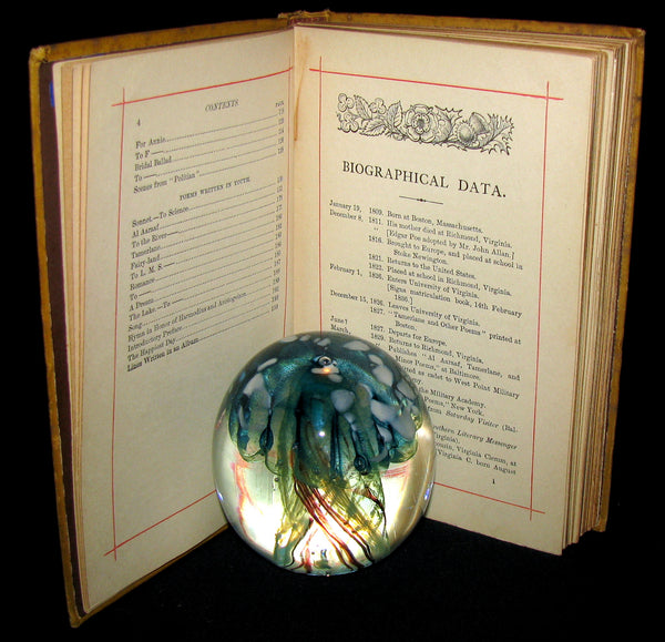 1882 Rare Victorian Book - Poems of Edgar Allan POE (The Raven, Lenore, Ulalume, ...)