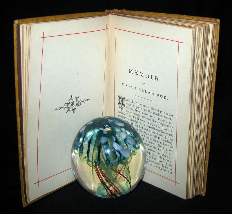 1882 Rare Victorian Book - Poems of Edgar Allan POE (The Raven, Lenore, Ulalume, ...)