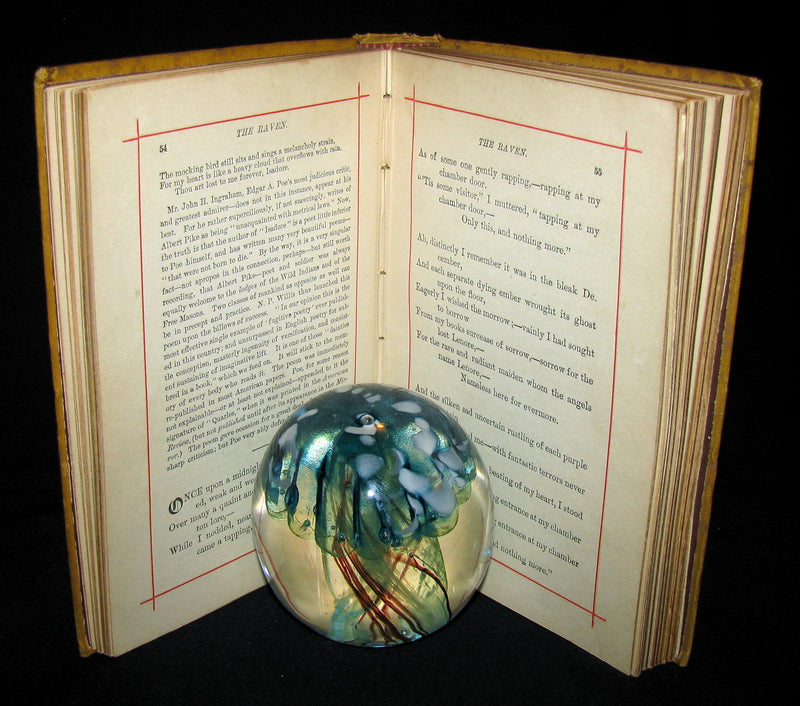 1882 Rare Victorian Book - Poems of Edgar Allan POE (The Raven, Lenore, Ulalume, ...)