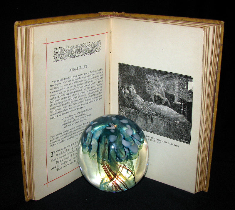 1882 Rare Victorian Book - Poems of Edgar Allan POE (The Raven, Lenore, Ulalume, ...)