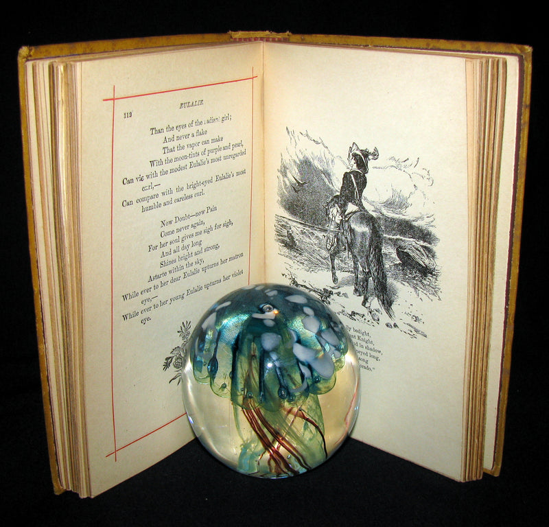 1882 Rare Victorian Book - Poems of Edgar Allan POE (The Raven, Lenore, Ulalume, ...)