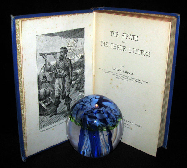 1880's Rare Victorian Book -  The Pirate & The Three Cutters by Captain Frederick Marryat