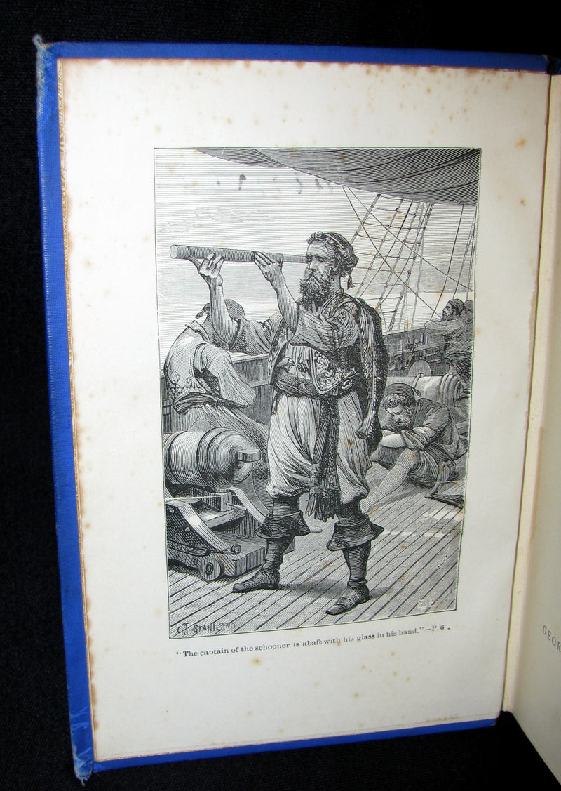 1880's Rare Victorian Book -  The Pirate & The Three Cutters by Captain Frederick Marryat