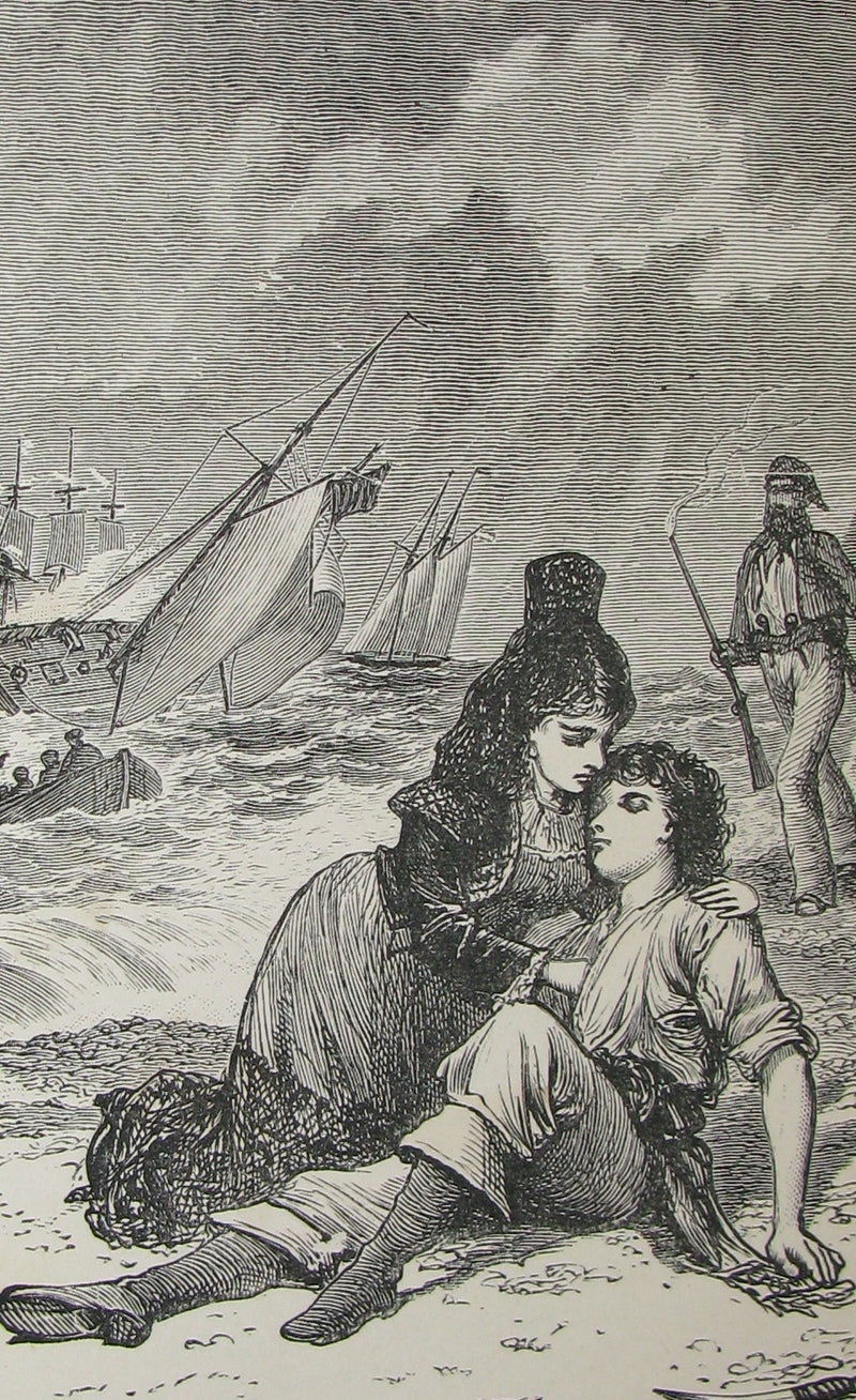 1880's Rare Victorian Book -  The Pirate & The Three Cutters by Captain Frederick Marryat