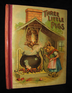 1899 Rare Victorian Book - The Three Little Pigs and other Stories for Children published by Lothrop